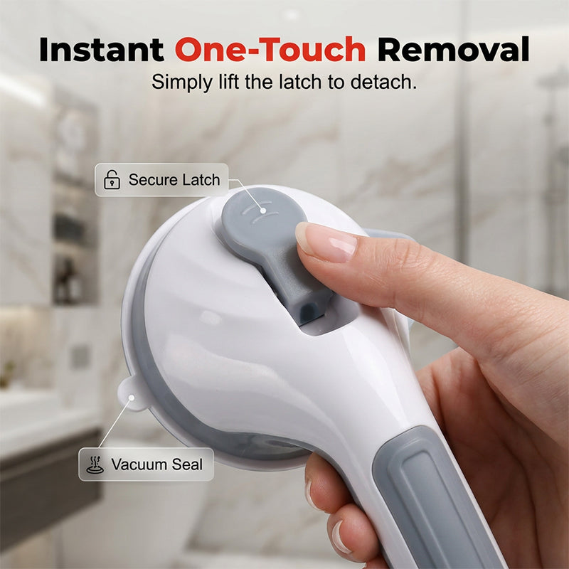 Drill-Free Suction Cup Grab Bar