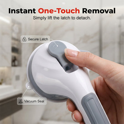 Drill-Free Suction Cup Grab Bar