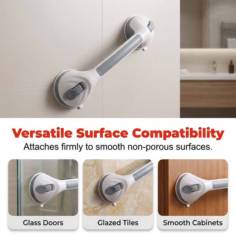 Drill-Free Suction Cup Grab Bar