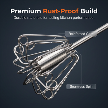 ?Last Day Promotion 50% OFF?Stainless Steel Semi-Automatic Hand Egg Beater