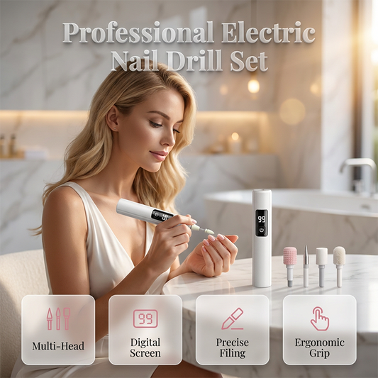 🥳VENTA CALIENTE 2026🥳💞¡MÁS DE 50 MIL VENDIDOS!💅✨ ¡50% DE DESCUENTO! Pulidor de uñas eléctrico profesional – Suaviza uñas gruesas, pantalla de 99 velocidades. Múltiples cabezales para dar forma y pulir. ¡Salón en casa! 🌟💎
