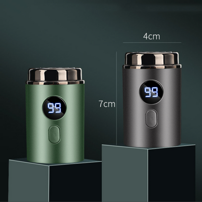 Men’s Powerful Mini Electric Shaver with Digital Display