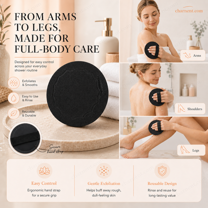 🛁 Exfoliating Scrub Bath Pad – Rubber Body Cleansing Pad For Shower