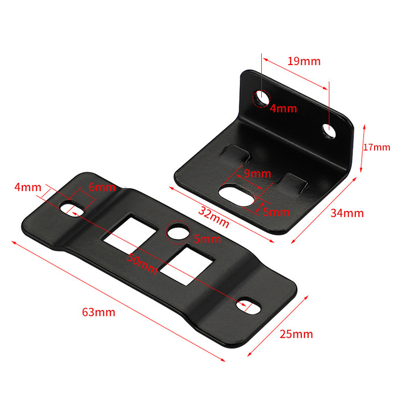 Free Mounting Screws Included  2-in-1 Locking Insert Shelf Brackets