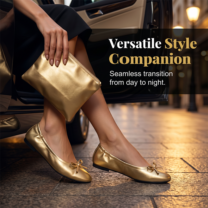 🎁Women's Elegant Foldable Ballet Flats – Lightweight & portable – Perfect for travel, office or back-up comfort – stylish and practical ✨🌸
