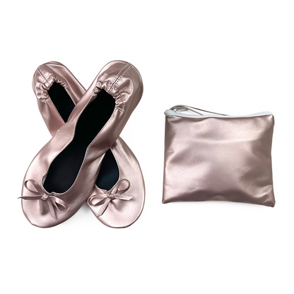 🎁Women's Elegant Foldable Ballet Flats – Lightweight & portable – Perfect for travel, office or back-up comfort – stylish and practical ✨🌸