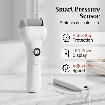 🥳2026 HOT SALE🥳💞50K+ SOLD!🦶🧠 50% OFF! Smart Electric Pedicure Tool – Pressure sensor auto‑stops if too firm. Removes calluses gently, protects delicate skin. A safe home pedicure! 🛡️✨