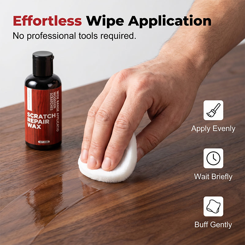 🥳2026 HOT SALE🥳50% OFF! Scratch Repair Wax with Sponge Eraser– Instantly fills scratches & scuffs on wood floors & furniture. Restores natural grain, no need to replace! 💰✨