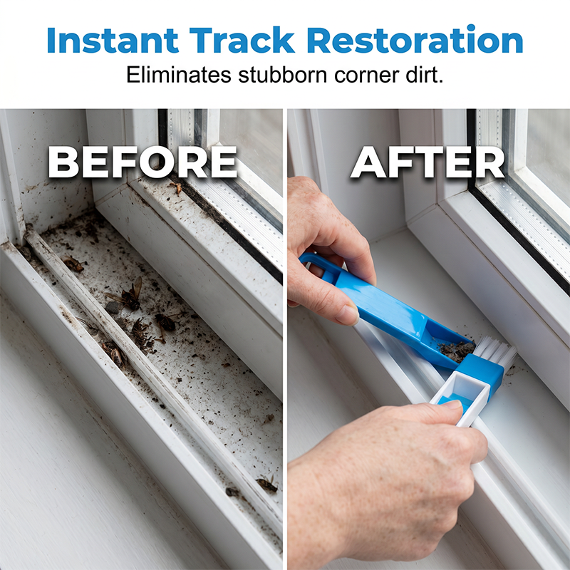 📢📢30% OFF !! ⏰2-in-1 Window Groove Cleaning Brush