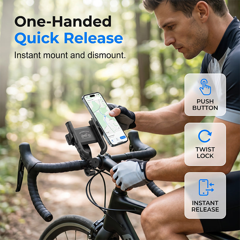 📢📢49% OFF !! ⏰Quick-Release Bike/Motorcycle Phone Mount