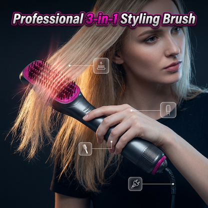 📢📢43% OFF !! ⏰Professional 3-in-1 Hot Air Brush