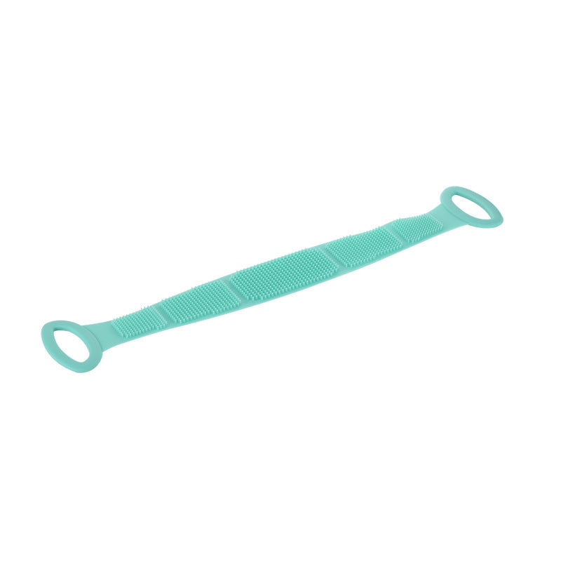🛀 Boost bathing happiness! Skin becomes smooth and glowing! Dual-Sided Silicone Back Scrubber