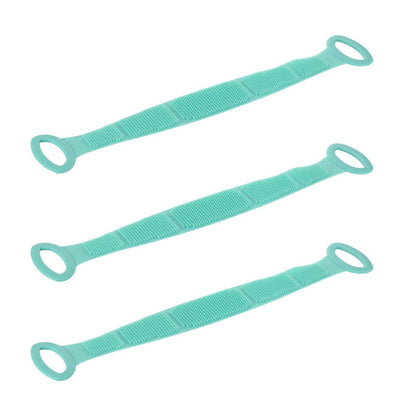 🛀 Boost bathing happiness! Skin becomes smooth and glowing! Dual-Sided Silicone Back Scrubber