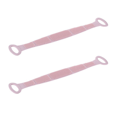 🛀 Boost bathing happiness! Skin becomes smooth and glowing! Dual-Sided Silicone Back Scrubber