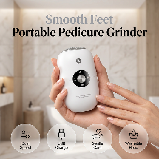 Pedicura automática compacta con molinillo de pies