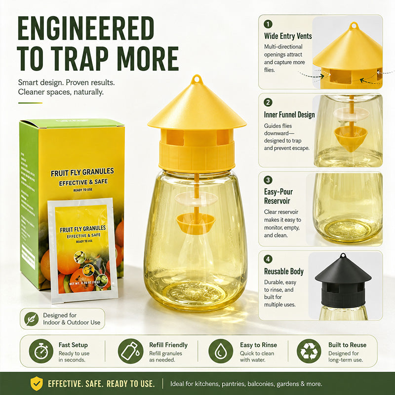 🔥 Indoor and Outdoor Hanging Fly Trap