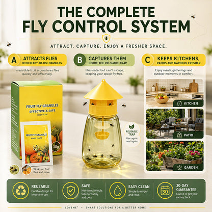 🔥 Indoor and Outdoor Hanging Fly Trap