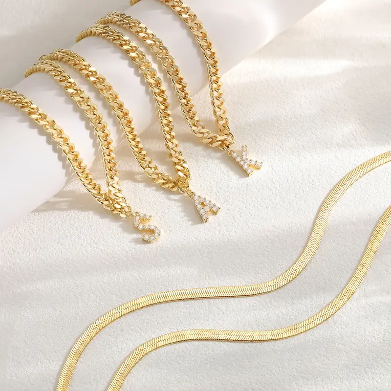 Initial Letter Design Anklet Set for Women