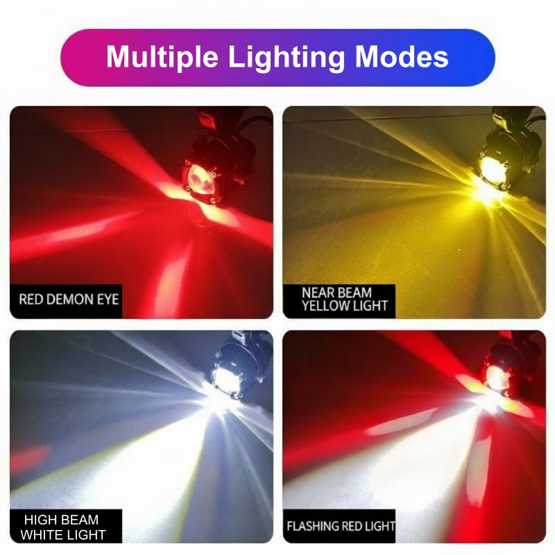 🎉 2026 Sale — Over 40,000 Sold! 🏍️ Universal Motorcycle LED Spotlights – Dual Beam & All-Weather Waterproof 💡