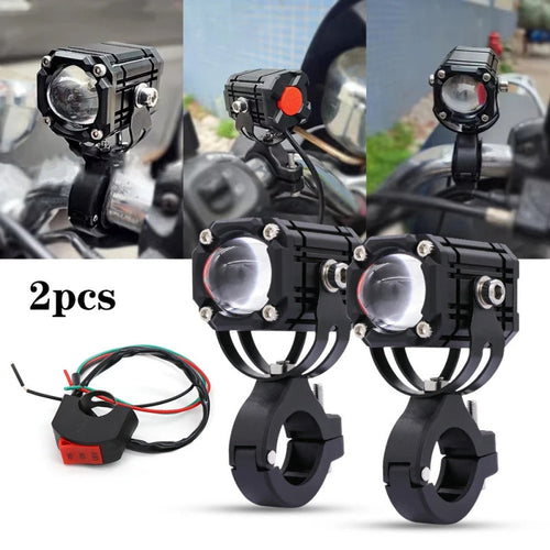 🎉 2026 Sale — Over 40,000 Sold! 🏍️ Universal Motorcycle LED Spotlights – Dual Beam & All-Weather Waterproof 💡