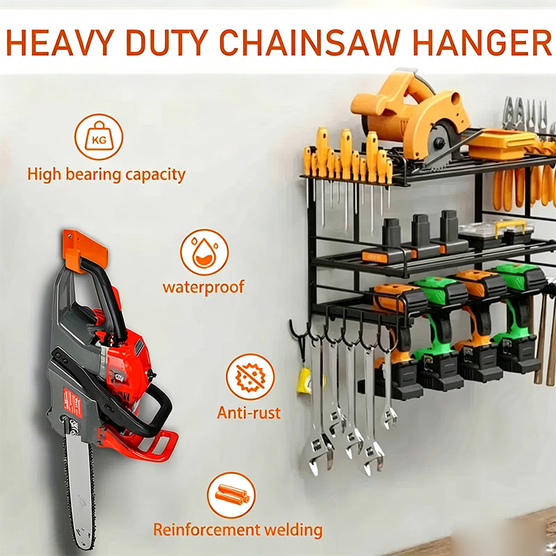 📢📢BUY 1 GET 1 FREE !! ⏰Heavy-Duty Wall Mount Chainsaw Hanger