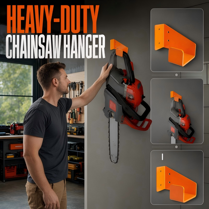 📢📢BUY 1 GET 1 FREE !! ⏰Heavy-Duty Wall Mount Chainsaw Hanger