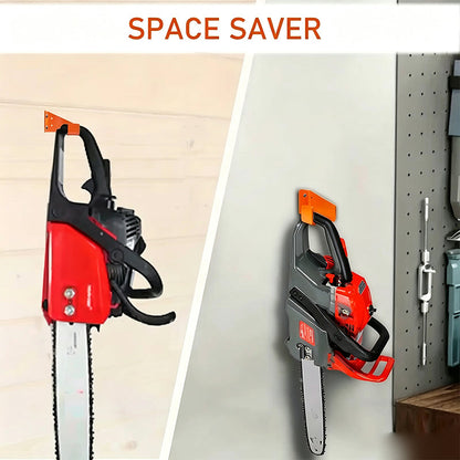 📢📢BUY 1 GET 1 FREE !! ⏰Heavy-Duty Wall Mount Chainsaw Hanger