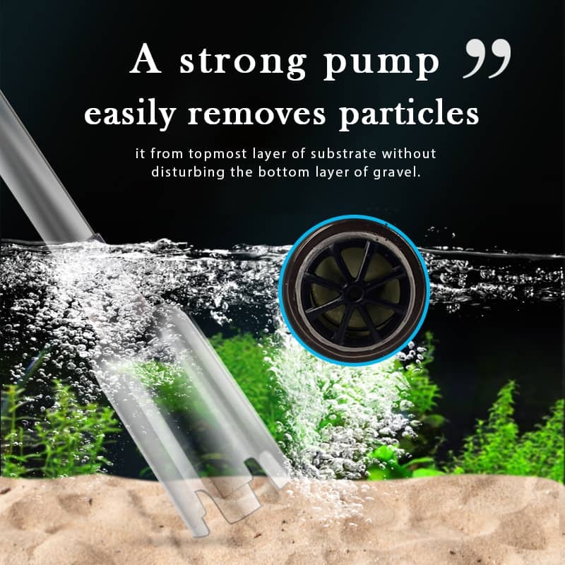 🔥 Electric Aquarium Gravel Cleaner – Powerful Siphon, Hands-Free Operation & Crystal-Clear Tank Water ✨