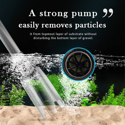 🥳2026 HOT SALE🥳💞50K+ SOLD!🐠Electric Aquarium Gravel Cleaner, no manual pumping. Adjustable tube length fits small to large tanks. Clean gravel & change water with ease! 🧹✨