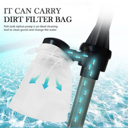🥳2026 HOT SALE🥳💞50K+ SOLD!🐠Electric Aquarium Gravel Cleaner, no manual pumping. Adjustable tube length fits small to large tanks. Clean gravel & change water with ease! 🧹✨