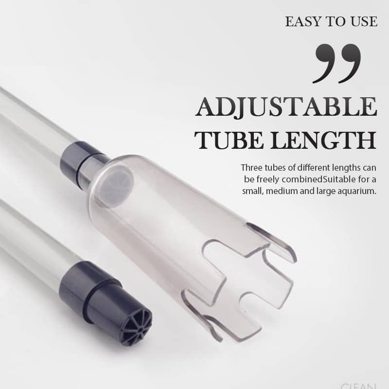 🥳2026 HOT SALE🥳💞50K+ SOLD!🐠Electric Aquarium Gravel Cleaner, no manual pumping. Adjustable tube length fits small to large tanks. Clean gravel & change water with ease! 🧹✨