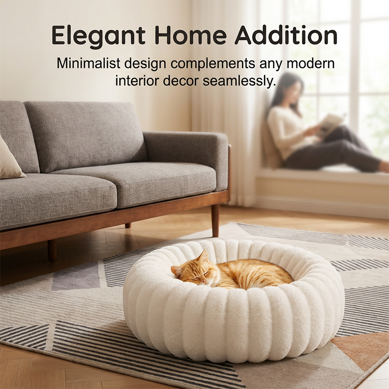 📢📢50% OFF !! ⏰Ultra-Soft Round Calming Cat & Dog Bed