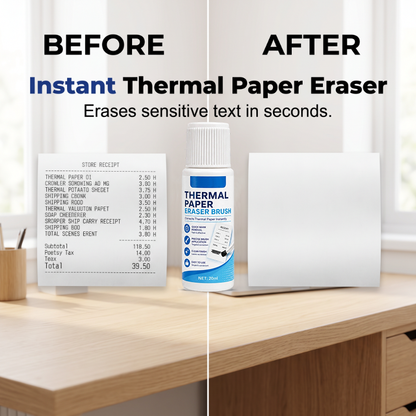 Privacy Protection Thermal Paper Eraser Brush