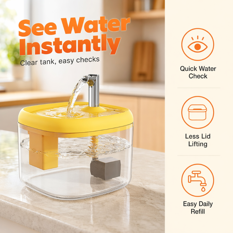 Silent pet water fountain