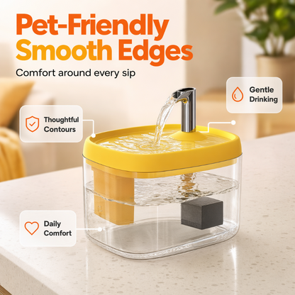 Silent pet water fountain