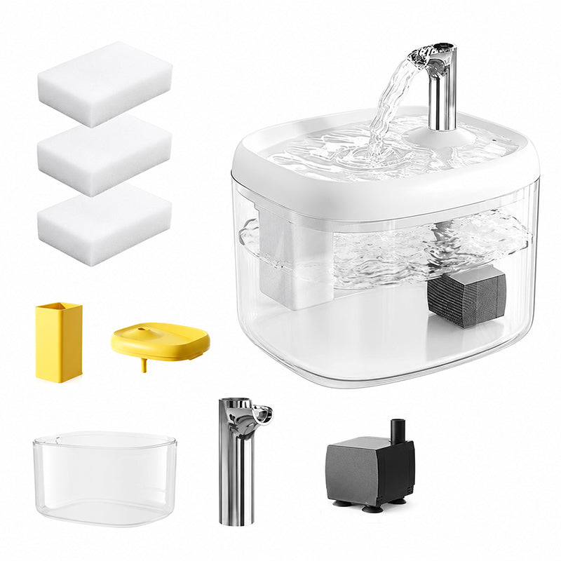 Silent pet water fountain