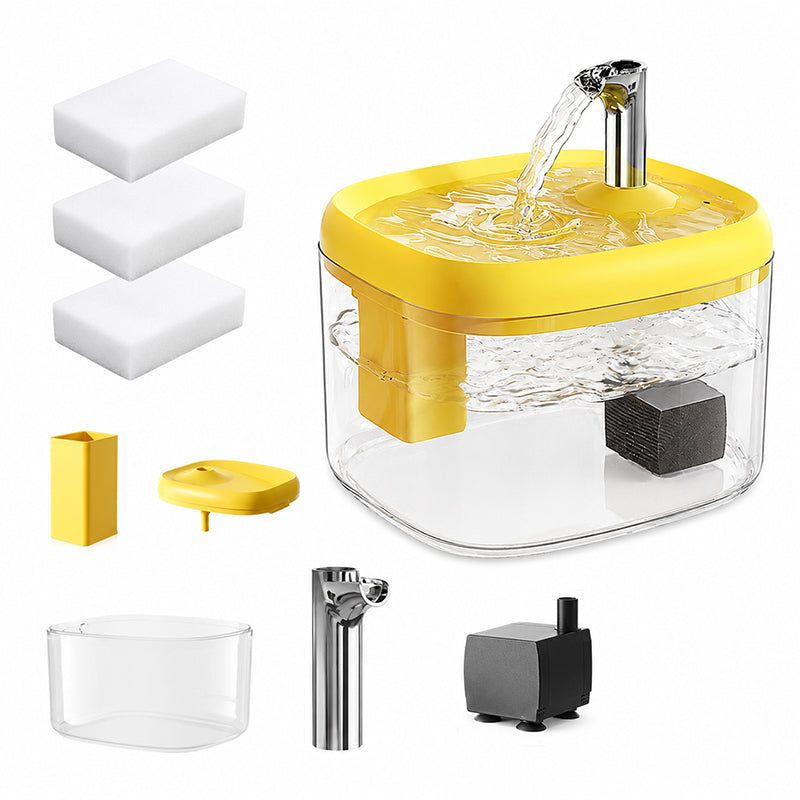 Silent pet water fountain