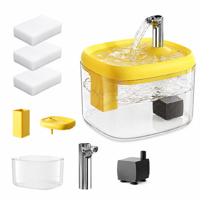 Silent pet water fountain