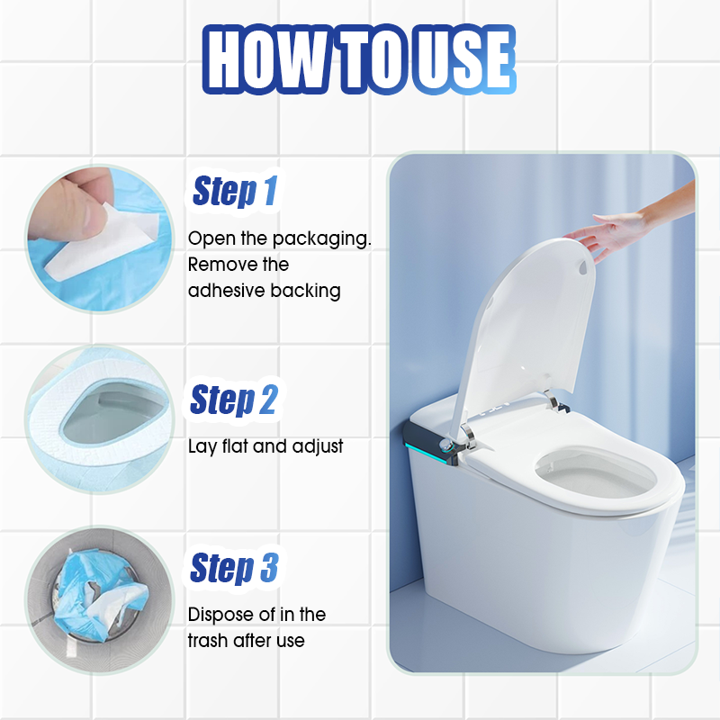 10PCS Disposable Waterproof Toilet Seat Covers