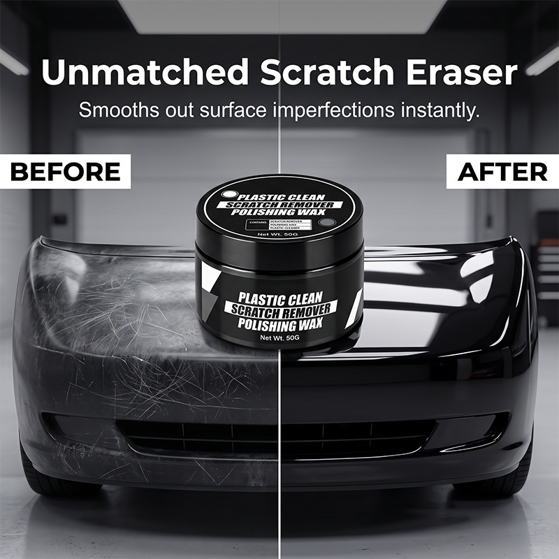 🔥🎁 New Product – 50% Off 🔥 Wax for removing and repairing scratches on automotive plastic surfaces (sponge included)