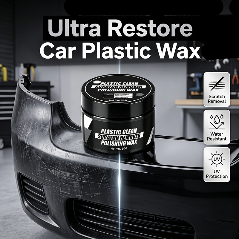 🔥🎁 New Product – 50% Off 🔥 Wax for removing and repairing scratches on automotive plastic surfaces (sponge included)