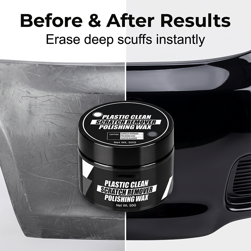 🔥🎁 New Product – 50% Off 🔥 Wax for removing and repairing scratches on automotive plastic surfaces (sponge included)