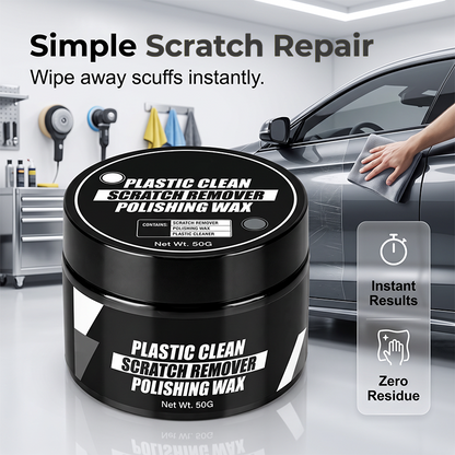 🔥🎁 New Product – 50% Off 🔥 Wax for removing and repairing scratches on automotive plastic surfaces (sponge included)