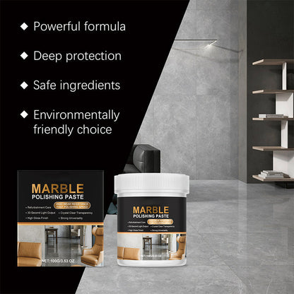 ✨Marble Polishing Paste—Removes scratches and etching marks, restoring the natural luster. The protective layer repels water and fingerprints. Professional-grade restoration that saves you a fortune!