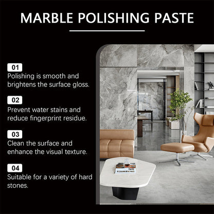 ✨Marble Polishing Paste—Removes scratches and etching marks, restoring the natural luster. The protective layer repels water and fingerprints. Professional-grade restoration that saves you a fortune!