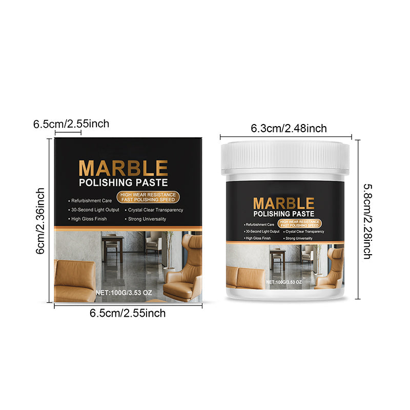 ✨Marble Polishing Paste—Removes scratches and etching marks, restoring the natural luster. The protective layer repels water and fingerprints. Professional-grade restoration that saves you a fortune!
