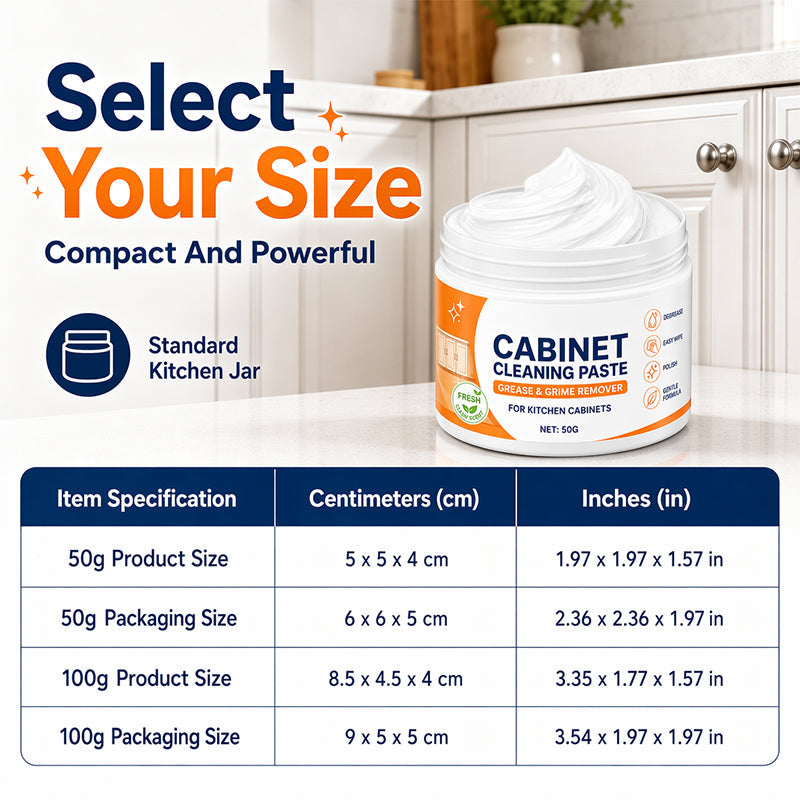 Wood Cabinet Cleaning Paste with Sponge for Furniture Renovation