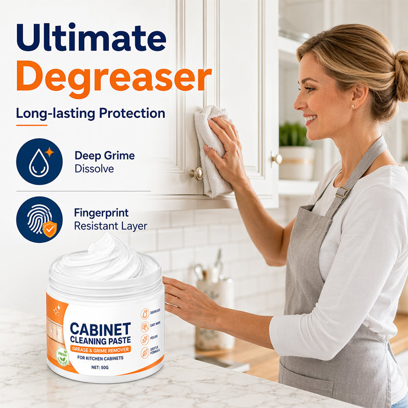 Wood Cabinet Cleaning Paste with Sponge for Furniture Renovation