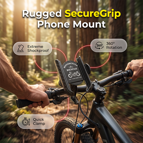 📢📢49% OFF !! ⏰Quick-Release Bike Phone Mount with Secure Lock