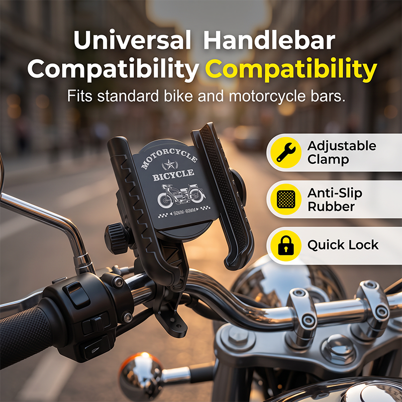 📢📢49% OFF !! ⏰Quick-Release Bike Phone Mount with Secure Lock